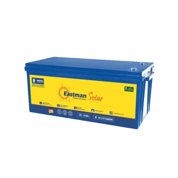 Alt Text: Eastman Battery 210Ah Carbon Lead Acid - A reliable and high-performing battery for your energy needs in Lebanon. Title: Eastman Battery 210Ah Carbon Lead Acid in Lebanon Caption: A reliable and high-performing energy solution for your home or business in Lebanon. Description: The Eastman Battery 210Ah Carbon Lead Acid is a high-quality battery designed for use in a variety of applications in Lebanon, from home energy storage systems to backup power supplies for businesses. This battery is known for its reliability and high performance, thanks to its advanced carbon lead acid technology and superior construction. With a capacity of 210Ah, this battery can provide long-lasting and reliable power for your energy needs in Lebanon. The Eastman Battery 210Ah Carbon Lead Acid is designed to withstand harsh environmental conditions, making it a reliable choice for the Lebanese climate. Whether you need a backup power supply for your business or a dependable energy solution for your home in Lebanon, the Eastman Battery 210Ah Carbon Lead Acid is a great choice.