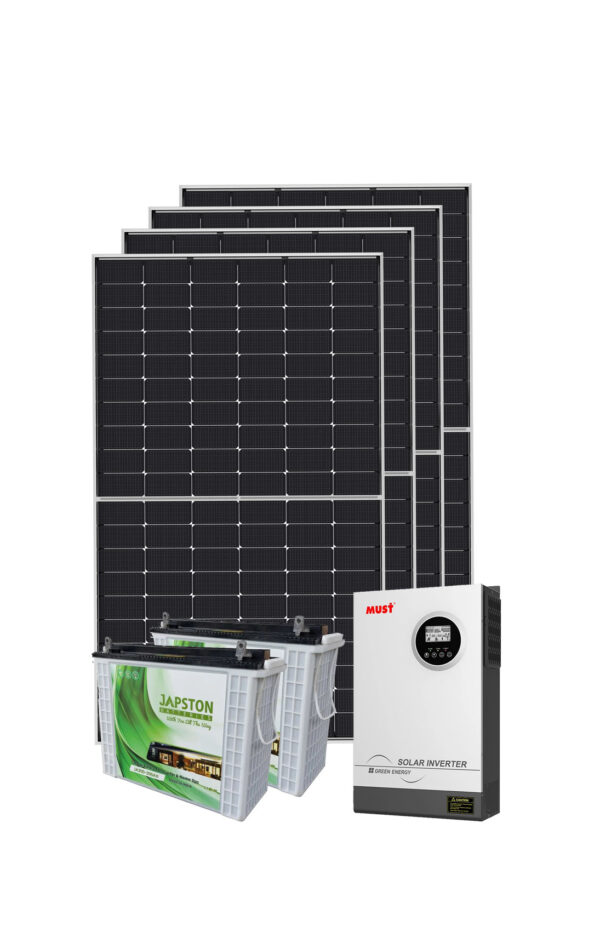 Solar Energy System 4 Panels 2 Batteries 200AH Inverter 3500W - Reliable and Efficient Solar Solution