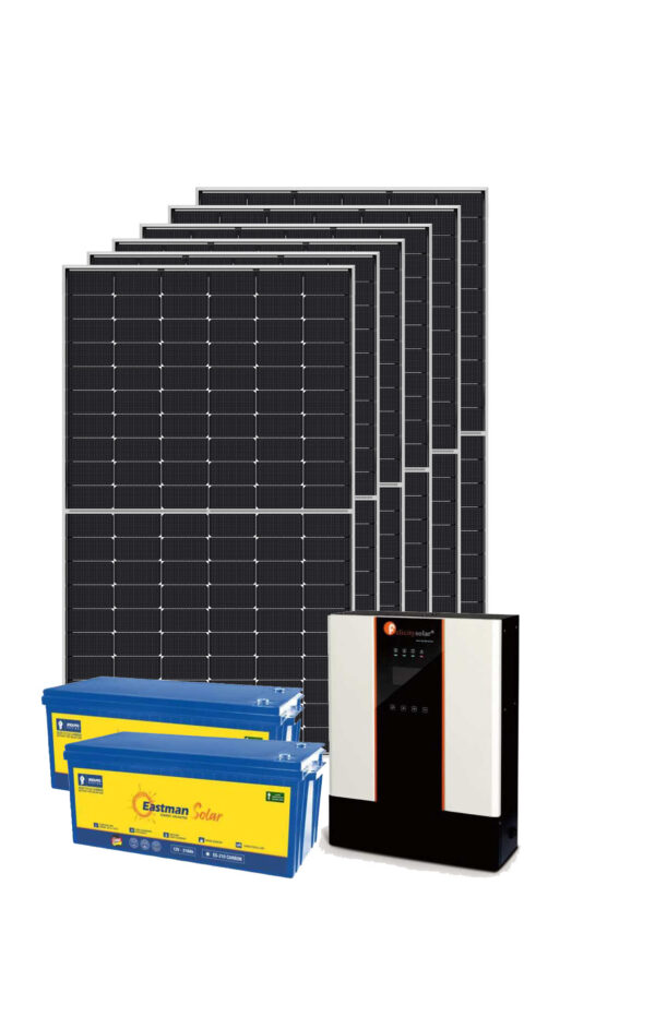 Solar Energy System 6 Panels 2 Lead Carbon Batteries - Reliable and Efficient Solar Solution