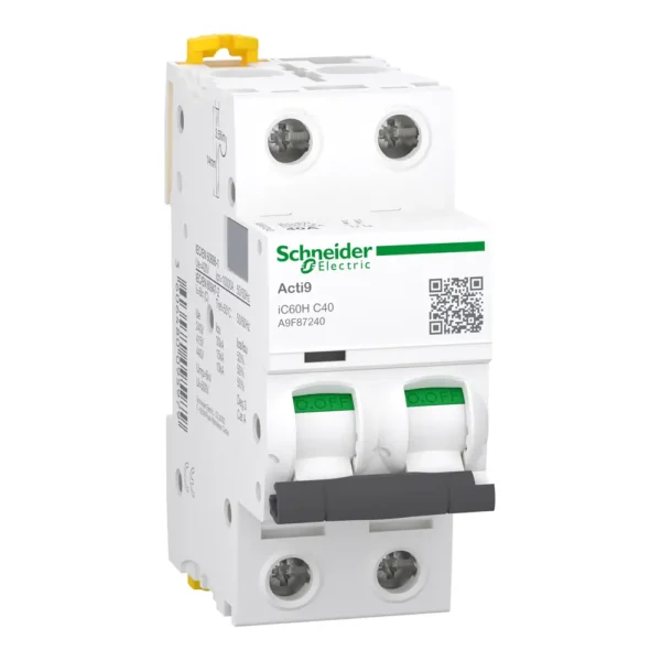 2P 40A C Acti9 iC60N Schneider Circuit Breaker by Schneider Electric