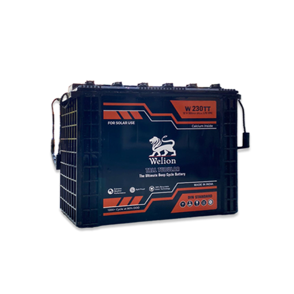 Welion Tubular Battery 12V-230AH Deep Cycle - Reliable Solar Energy Storage